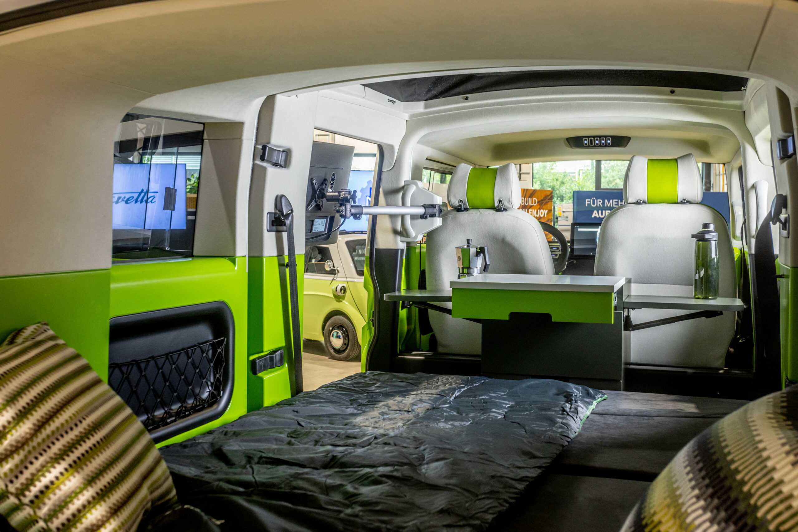 Interior of the XBUS Camper by ElectricBrands